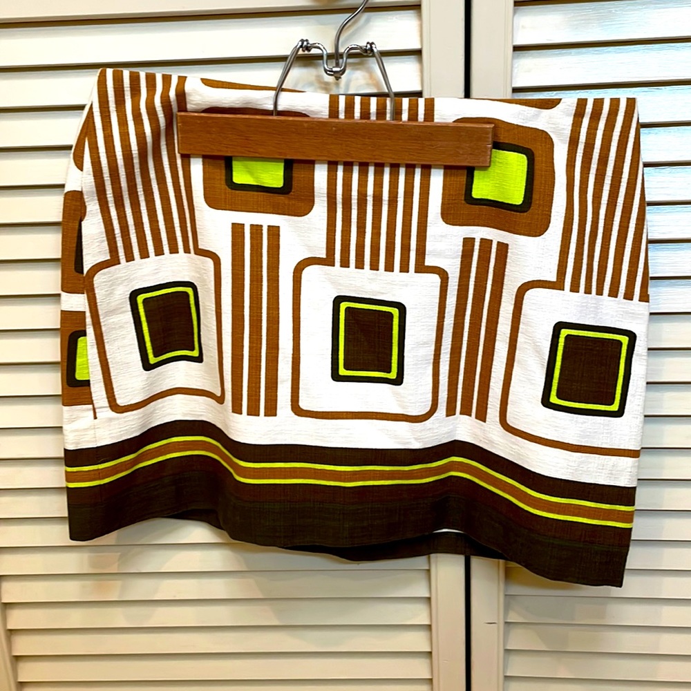 Milly retro mini skirt